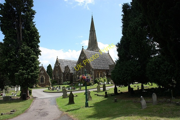 Photo 6"x4" Cemetery Chapels, Malvern Cemetery Great Malvern c2009