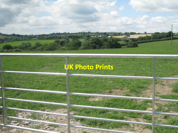Photo 6"x4" View over a new gate Harberton c2010