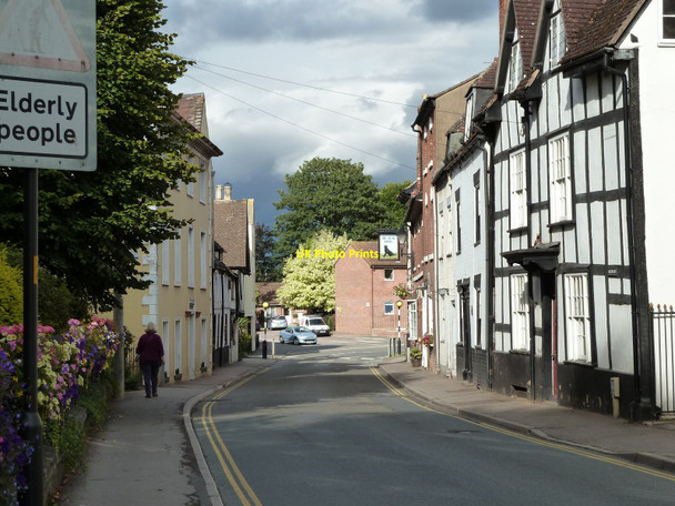 Photo 6"x4" Church Street looking east from outside the church, Newent Newent c2010