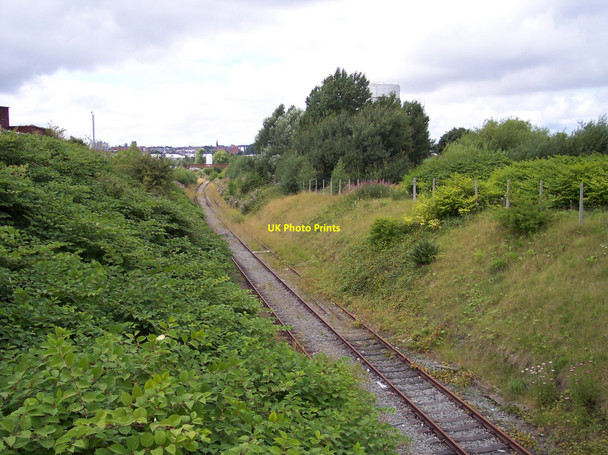 Photo 6"x4" The St Helens Junction branch at Sutton Road bridge St Helens\/SJ5095 c2010