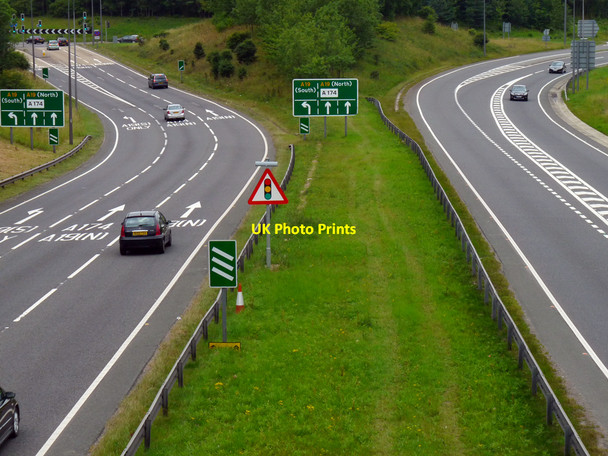 Photo 6"x4" A174-A19 Roundabout Thornaby-on-Tees c2010