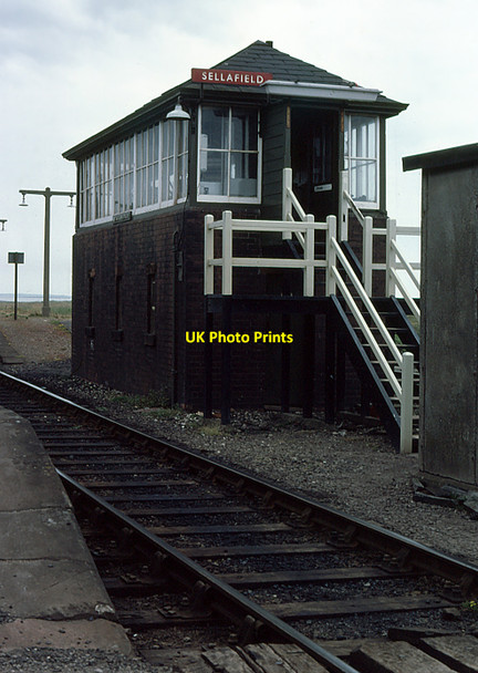 Photo 6"x4" Sellafield Signal Box Calder\/NY0303 c1979