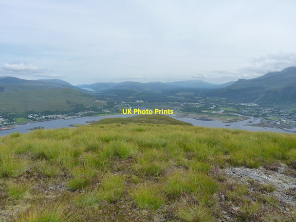 Photo 6"x4" Looking down ridge towards junction of Loch Eil\/Loch Linnhe Trislaig c2010