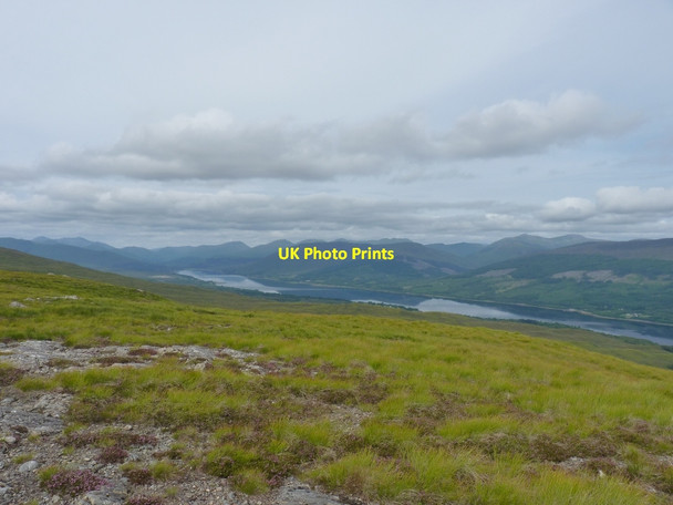 Photo 6"x4" Looking down hillside, Loch Eil beyond Trislaig c2010