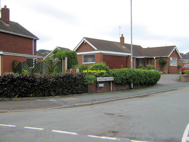 Photo 6"x4" Sign for Greenway Road Biddulph c2010