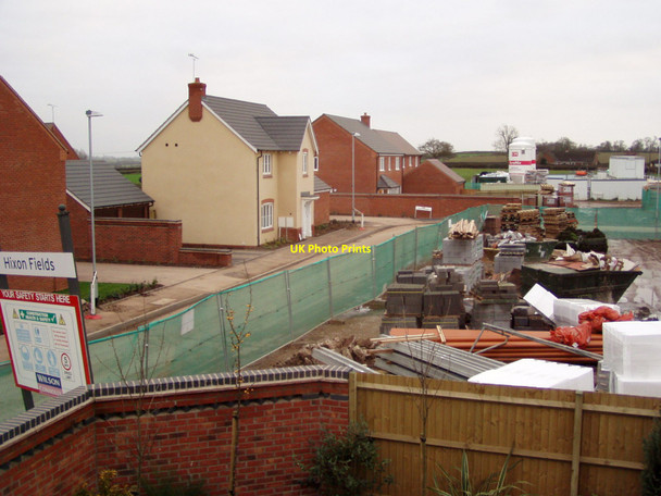 Photo 6"x4" Hixon Fields estate during construction, Hixon, Staffordshire Hixon c2003