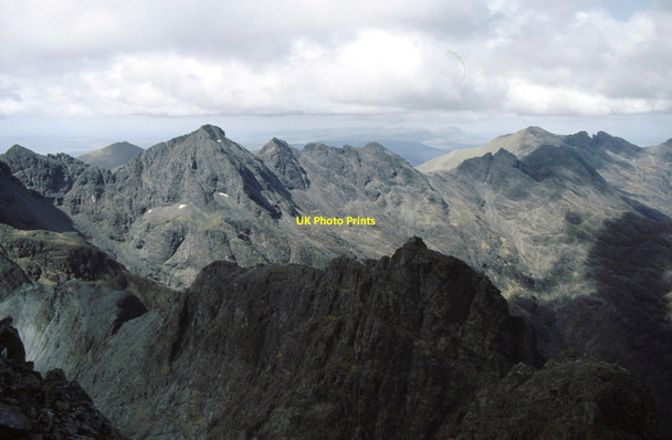 Photo 6"x4" Sgurr MhicCoinnich, in shadow, from Sgurr Alasdair Sg\u00f9rr Coire an Lochain c1993