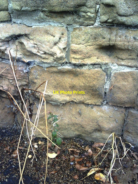 Photo 6"x4" Worn benchmark on wall of Haydn Avenue Nottingham\/SK5641 c2010
