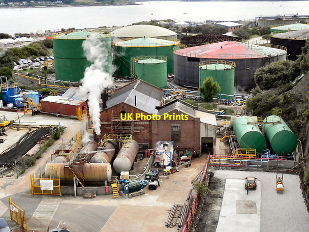 Photo 6"x4" Port Pendennis - Tank Farm Falmouth c2010