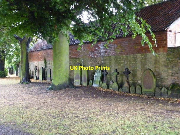 Photo 6"x4" Gravestones at All Saints Church Winterton\/SE9218 c2010