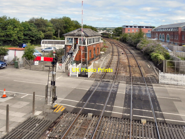 Photo 6"x4" Truro Signal Box & Level Crossing Truro c2010