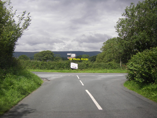 Photo 6"x4" Road junction north of Carr Side Farm Chipping\/SD6243 c2010