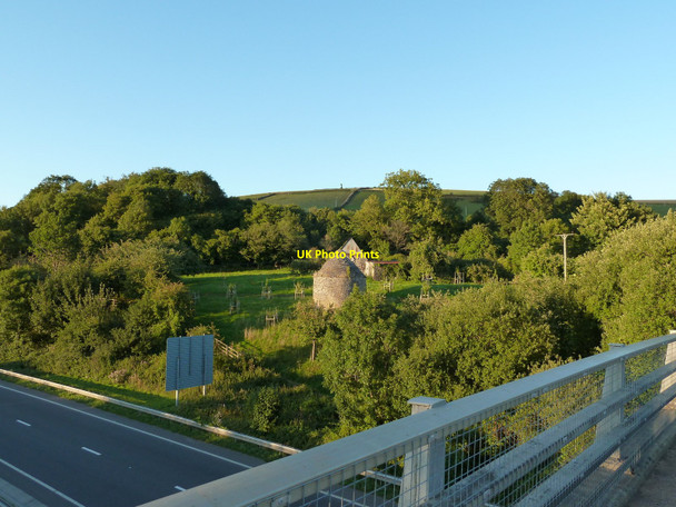 Photo 6"x4" Dovecote from bridge over the A38 at Pridhamsleigh Buckfastleigh c2010