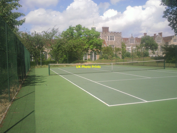 Photo 6"x4" Tennis court at Knole Sevenoaks c2010