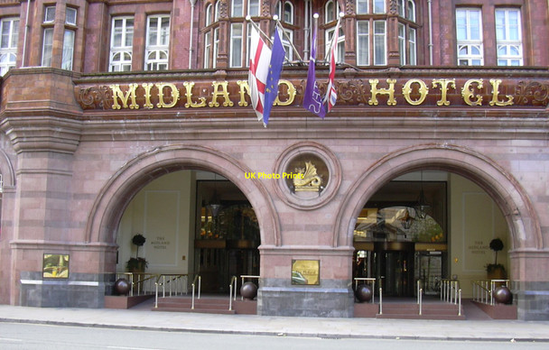 Photo 6"x4" Entrance to The Midland Hotel, Manchester Manchester c2010