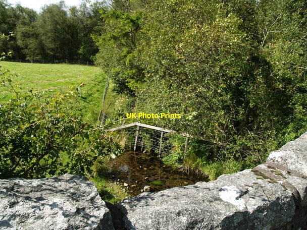 Photo 6"x4" Camelon Lane from the bridge Laurieston\/NX6864 c2010