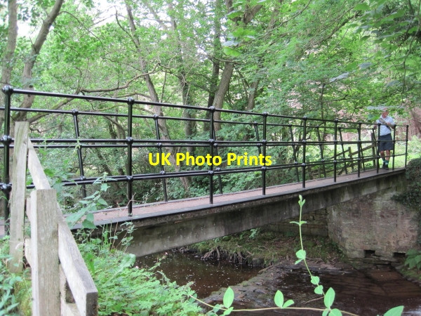 Photo 6"x4" Footbridge over Devil's Water Dukesfield\/NY9457 c2010