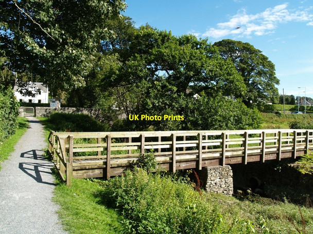 Photo 6"x4" Footbridge on riverside walk, Kirkcudbright. Kirkcudbright c2010