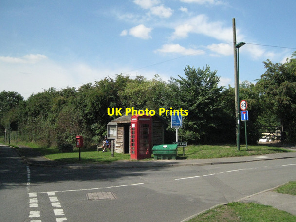 Photo 6"x4" Junction of Oak Lane and Barston Lane Barston c2010