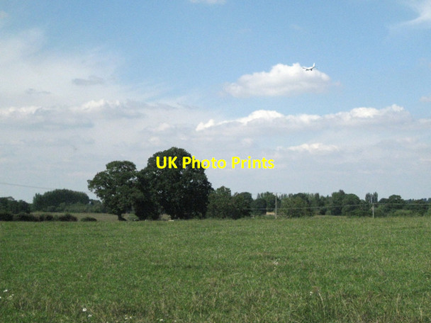Photo 6"x4" Field northwest of Barston with jet Barston c2010