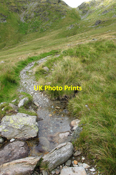 Photo 6"x4" Footpath to Nan Bield Pass Nan Bield Pass c2010