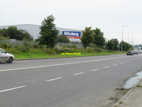 Photo 6"x4" Ballysimon Road with retail warehouse Galvone c2010