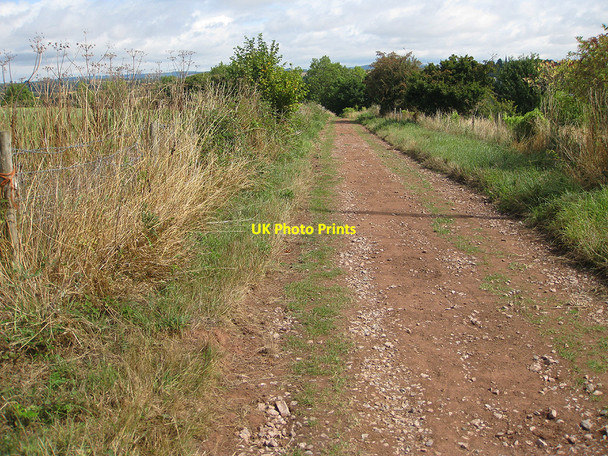 Photo 6"x4" Track off the Hoarwithy Loop Red Rail c2010