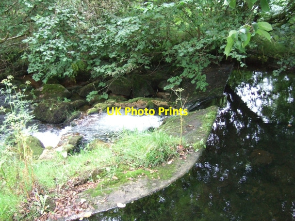Photo 6"x4" West Webburn River; the weir for Old Walls Higher Dunstone c2010
