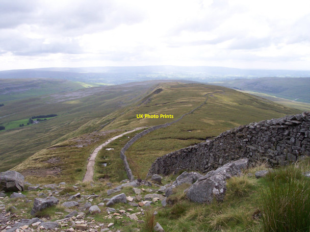 Photo 6"x4" The path follows a stone wall south over Whernside Chapel-le-Dale c2010