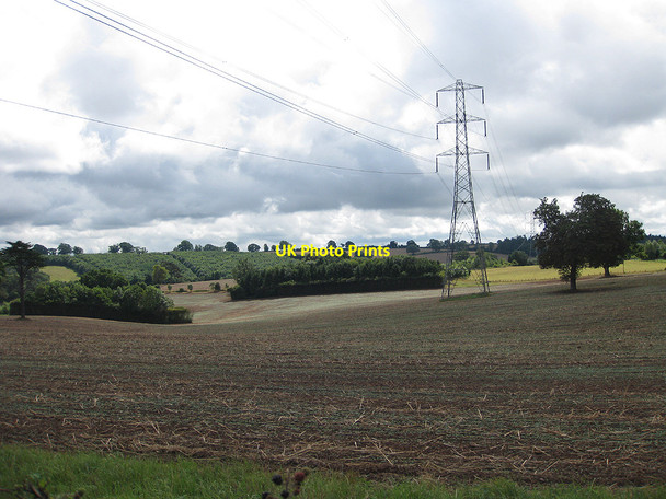 Photo 6"x4" Power lines through Kynaston Kynaston\/SO5427 c2010