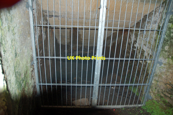 Photo 6"x4" Gate barring further access, inside the fan house, No1 Mine, Raasay Inverarish c2010