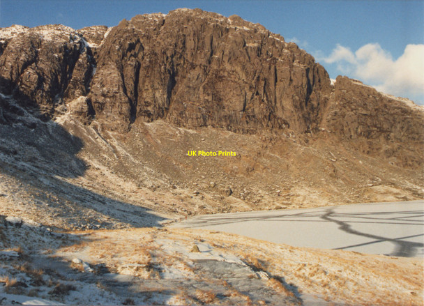 Photo 6"x4" Pavey Ark and an iced Stickle Tarn Stickle Tarn c1987