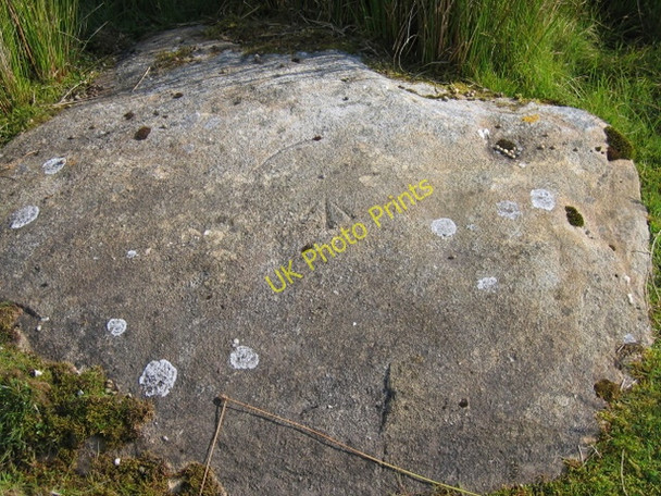 Photo 6"x4" Rivet bench mark at the side of Long Lane Brackenbottom c2007
