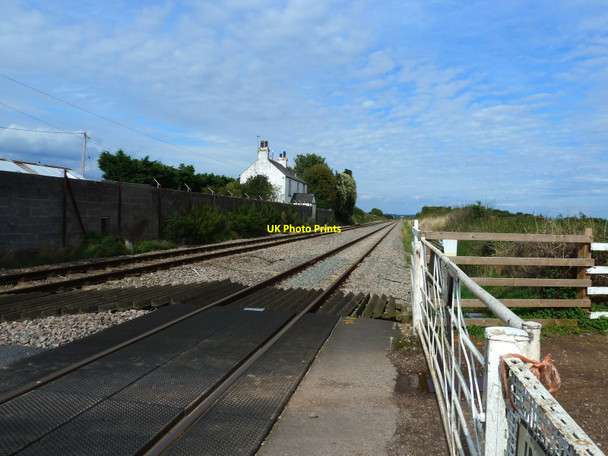 Photo 6"x4" The railway line at Woolaston level crossing Alvington\/SO6000 c2010
