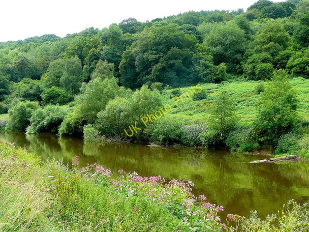 Photo 6"x4" River Wye, looking downstream Monmouth\/Trefynwy c2009