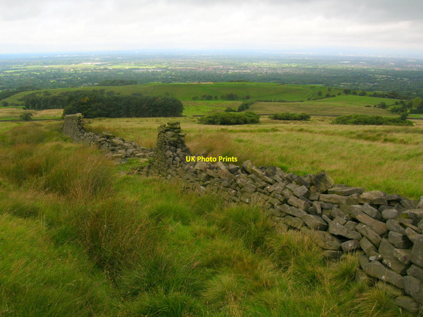 Photo 6"x4" Crumbling wall on Planted Moor Pott Shrigley c2010