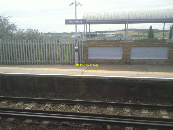 Photo 6"x4" Ebbsfleet International station from Northfleet station Northfleet c2010