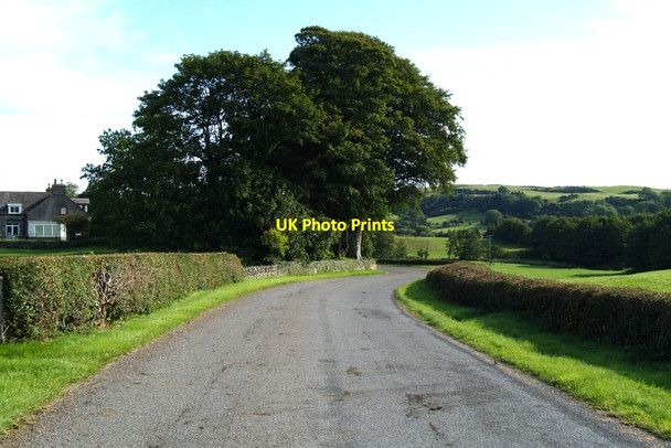 Photo 6"x4" Old A75 road at Valleyfield Farm Twynholm c2010