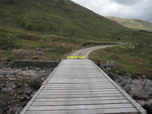 Photo 6"x4" Bridge over the Allt Hallater Eas an Eich Bhain c2010
