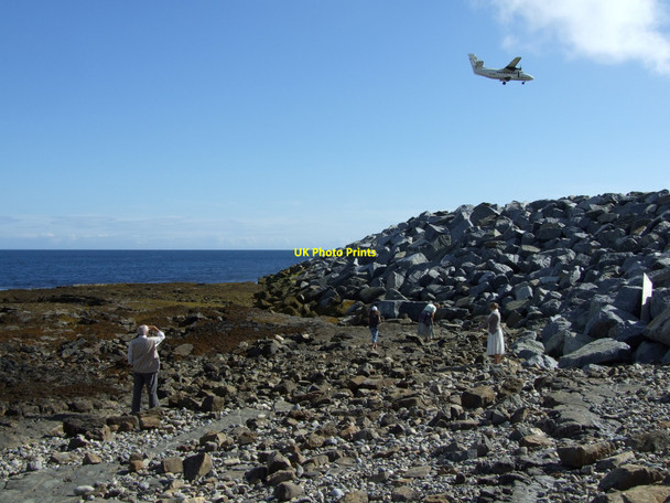 Photo 6"x4" Runway extension from the shore. Derbyhaven c2010