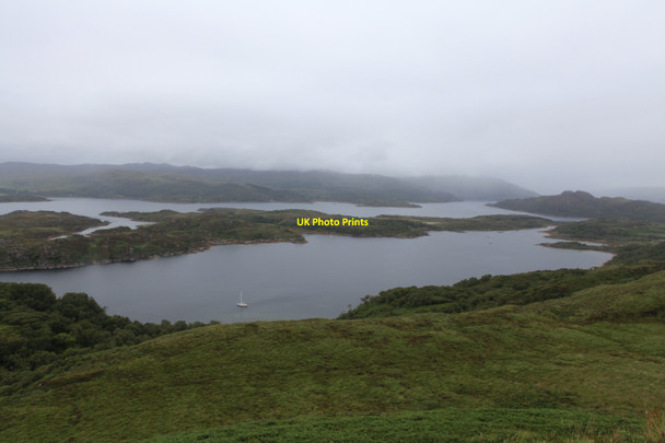 Photo 6"x4" View over Loch na Droma Buidhe Sgeir Bhuidhe\/NM5857 c2010