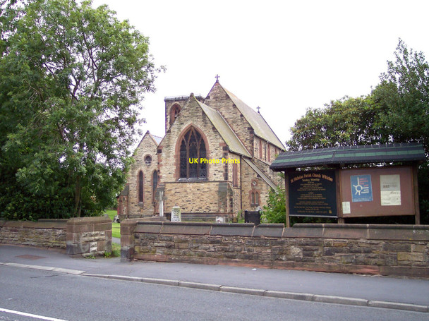 Photo 6"x4" St Nicholas church in Windy Arbour Road Prescot c2010