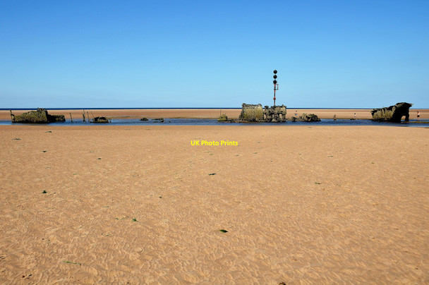Photo 6"x4" SS Vina - The Brancaster Wreck Brancaster Staithe c2010