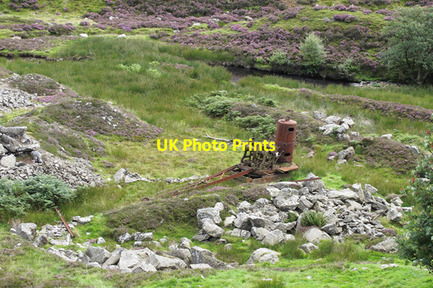 Photo 6"x4" Old steam crane in Jumbles Quarry Bloe Greet c2010