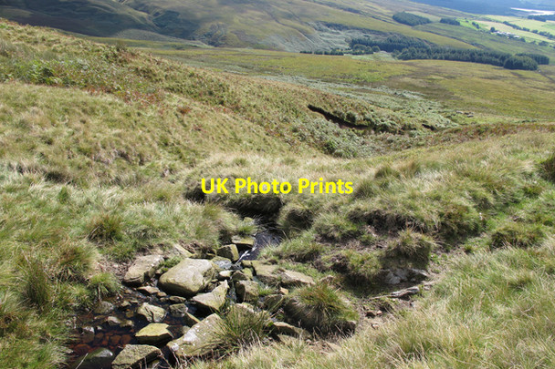 Photo 6"x4" Un-named clough on Catlow Fell Catlow Fell c2010