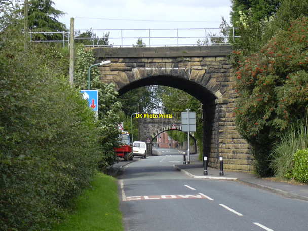 Photo 6"x4" A Pair of Railway Bridges Burscough Bridge c2010