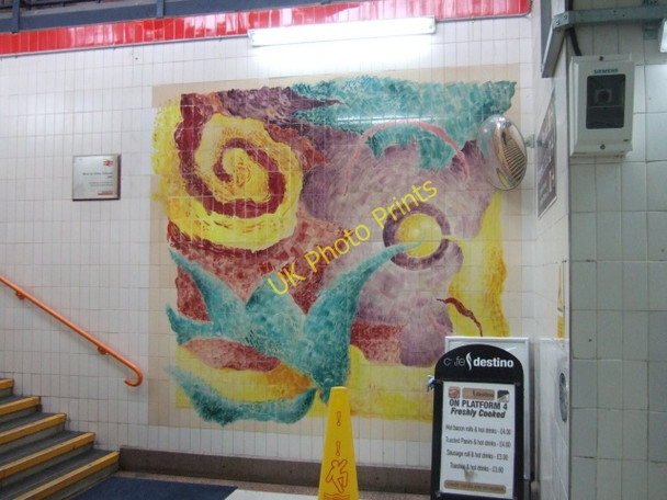 Photo 6"x4" Mural in the subway at Basingstoke station Basingstoke c2009