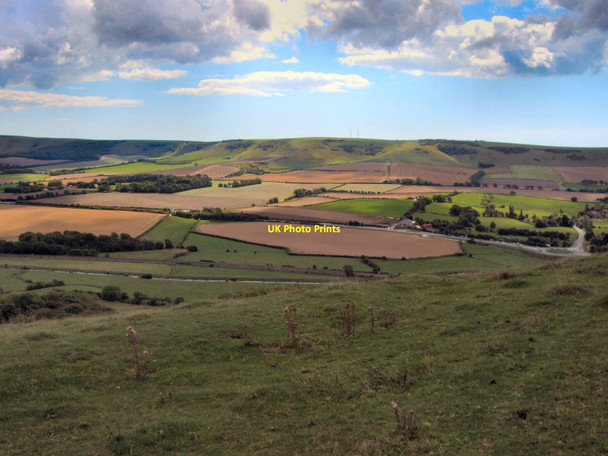 Photo 6"x4" View from Mount Caburn Beddingham c2010
