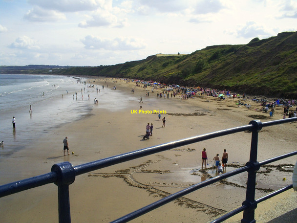 Photo 6"x4" Muston Sands from the end of Filey promenade Filey c2010