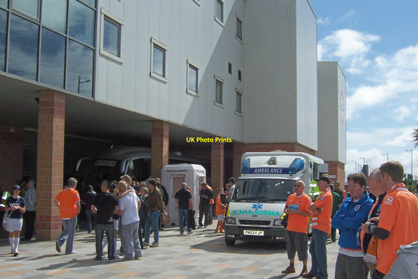 Photo 6"x4" Patience, Patients, Programmes and Players, Bloomfield Road, Seasiders Way, Blackpool Blackpool\/SD3136 c2010